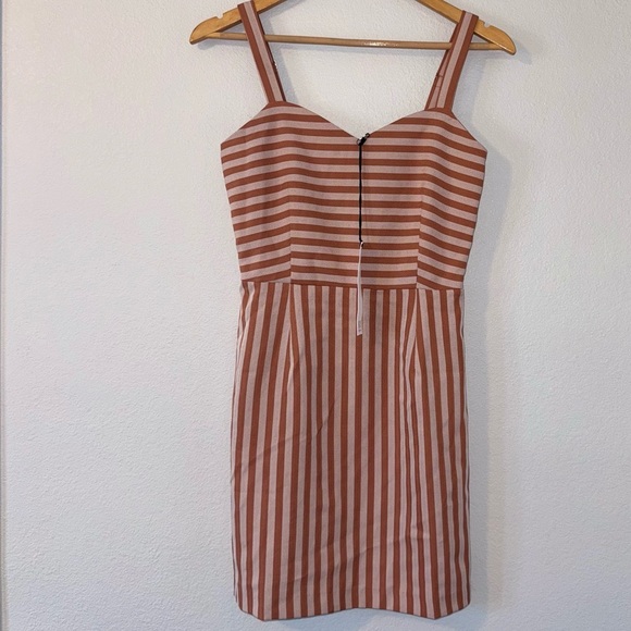 NWT NSR Aleesha Stripe Smocked Back Sundress In Rose, Small - Picture 2 of 11
